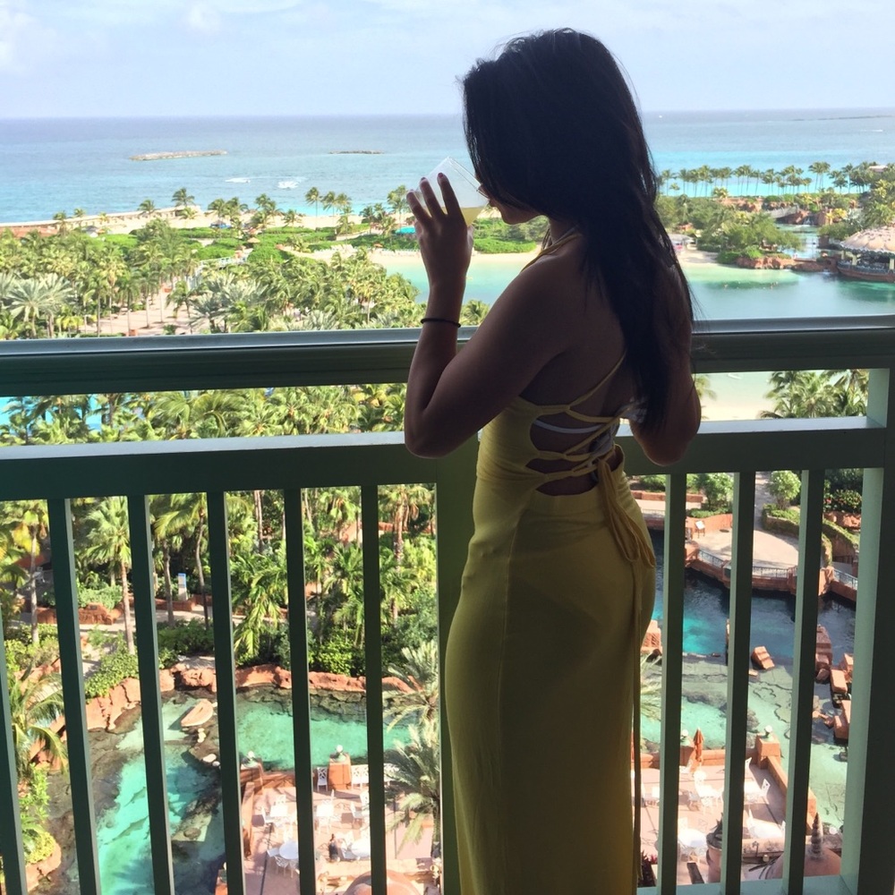 Vibrant Blue Bodycon Maxi